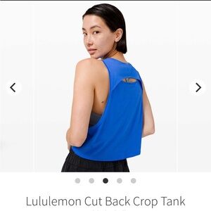 Lululemon Cut Back Crop Tank
